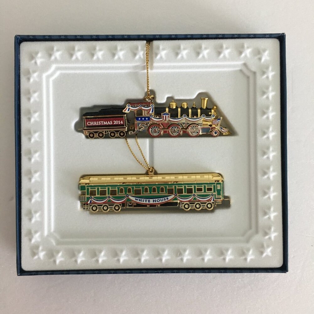 2014 White House Historical Association Christmas Ornament Train NEW!